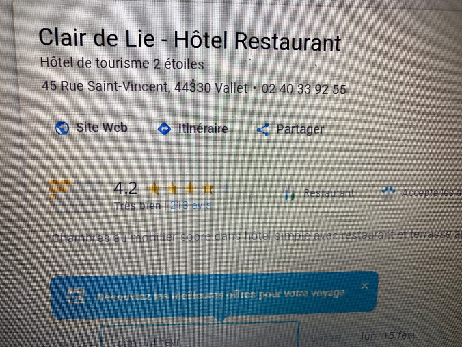  réserver hôtel pour entreprise proche de Nantes 