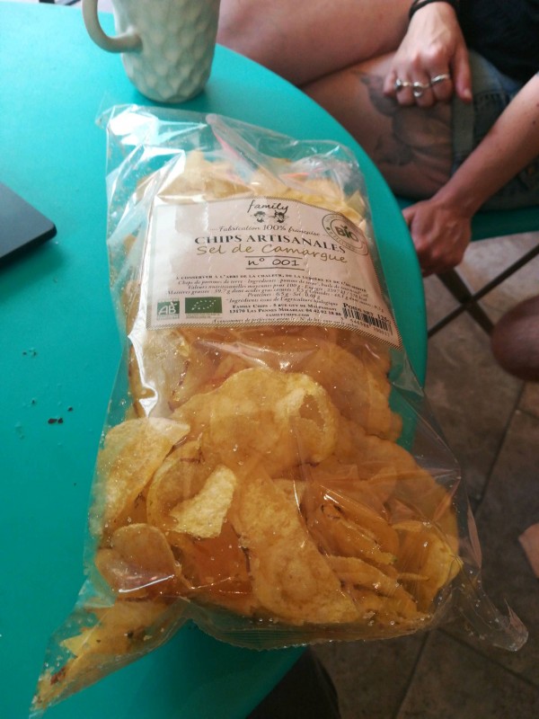 Ou trouver des chips artisanales bio au sel de camargue local près de la ciotat