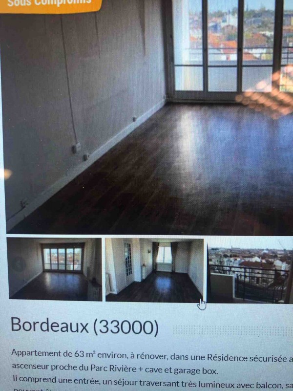 Acheter un appartement T3 avec travaux de rénovation à effectuer dans Bordeaux centre-ville
