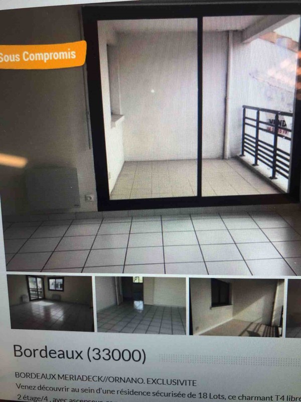 Acheter un appartement T4 dans Bordeaux centre-ville proche Meriadeck