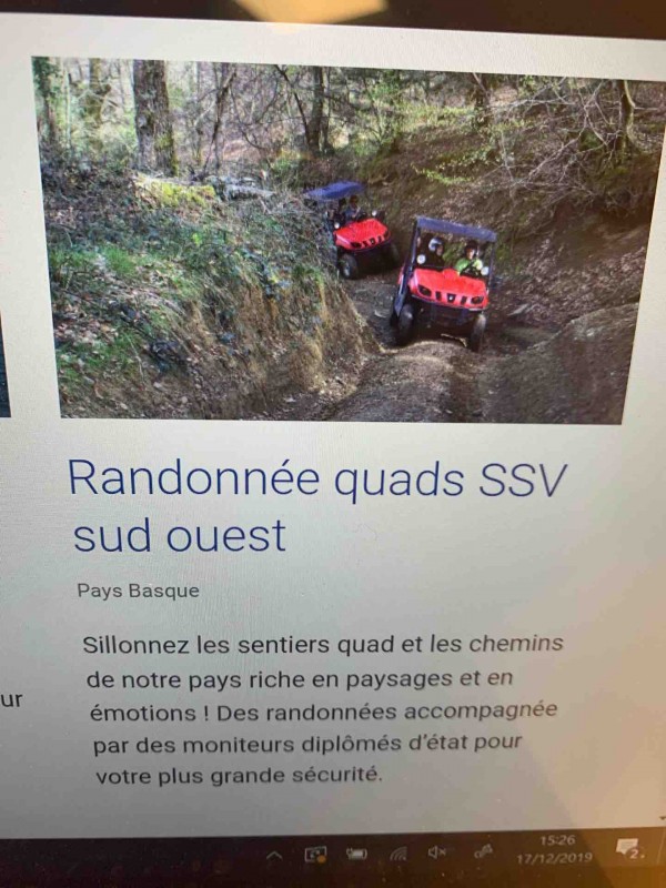  Faire une randonnée en Quad entre amis dans pays Basque