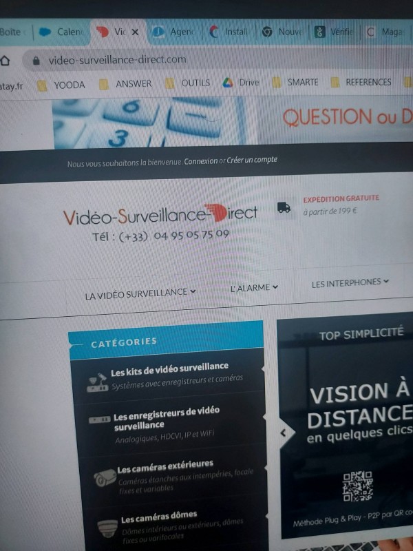 Entreprise pour l'installation d'une caméra de vidéo surveillance extérieure sans fil à Cannes dans le 06